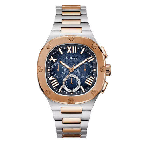 Montre Guess GW0572G4 pour homme Couleur du boîtier 2 tons - Bracelet en acier inoxydable de forme carrée
