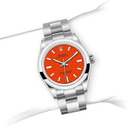 oyster perpetual orange 31mm